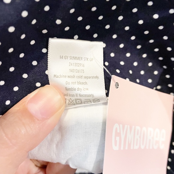 Gymboree Polkadot Bucket hat Summer hat with Bow Size 6-12 months NWT - Picture 8 of 10